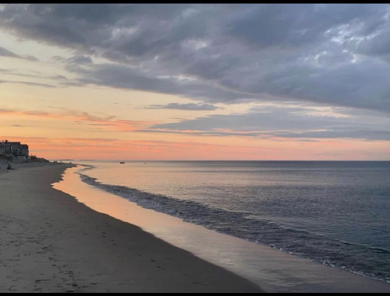 Sunset at Rexhame Beach, a five-minute stroll from the house